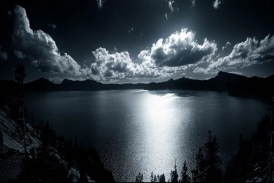 Moon Night Lake Wallpapers   1680x1050   429130