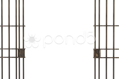 Animation Of Closed Jail Bars On Different Backgrounds Stock Video ...