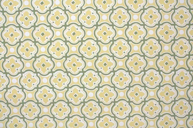 1950's Vintage Wallpapers Golden Yellow And By HannahsTreasures