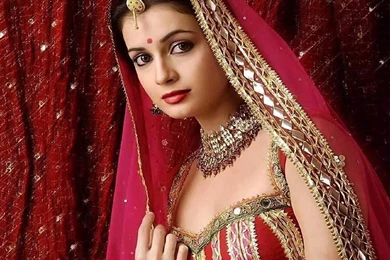 Hindu Woman With Flowers Wallpapers