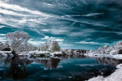 Download Wallpapers 3840x2160 Nature, Lake, Winter, Snow 4K Ultra ...