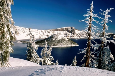 Lake At Winter Sunset Hd Wallpapers 1920x1200 Great View Of The ...