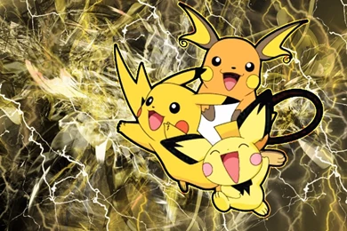 Pichu ~ Pikachu ~ Raichu (free Wallpaper) By Inoune On DeviantArt