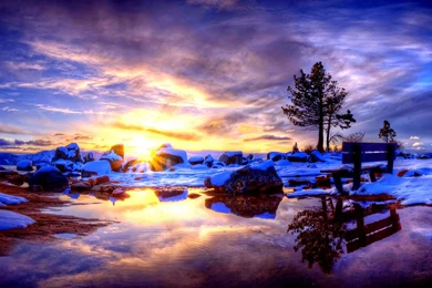 Winter Lake Views HD Photography Wallpapers 2 － Landscape ...