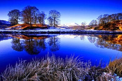 Hill Ice WINTER LAKE – Nature Lakes HD Desktop Wallpapers