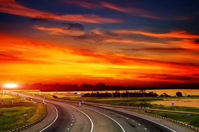 The Way To Sunset Mac Wallpapers Download