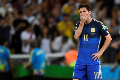 Messi In FIFA 2014 World Cup Final Match   Free Download HD Wallpapers