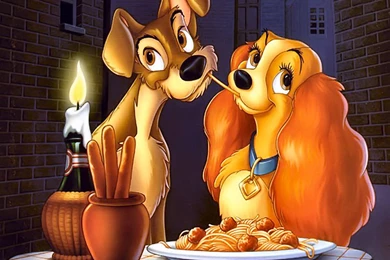 Lady And The Tramp   Free Disney Cartoons Wallpapers Picture