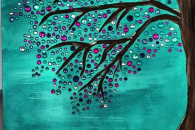 Very Pretty Blue Backgrounds And Awesome Tree