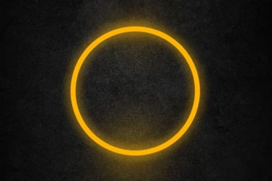 Glowing Yellow Ring   Best iPhone 5s Wallpapers