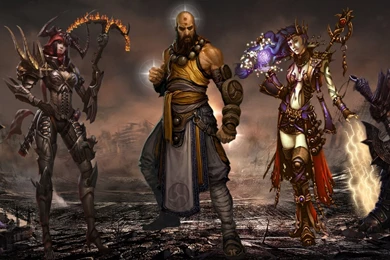 Diablo3 Dual Screen HD Desktop Wallpapers : Widescreen : High ...