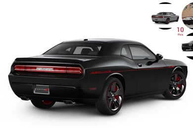 2013 Dodge Challenger R/T Redline Pitch Black   Rear
