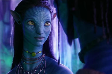 Download Wallpapers 2048x1152 Avatar, 2009, Zoe Saldana, Neytiri HD ...