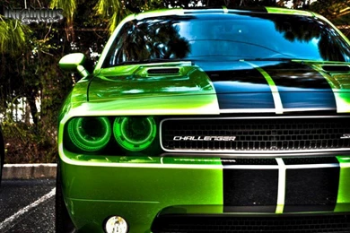 Green Dodge Challenger Wallpapers