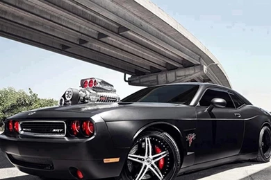 Dodge Challenger Srt8 Notbland Big Block Black Tuning Wallpapers ...