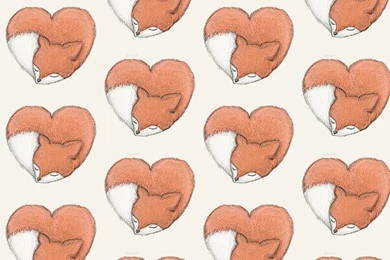 Cute Sleeping Heart Fox Ask.fm Backgrounds   Love Wallpapers