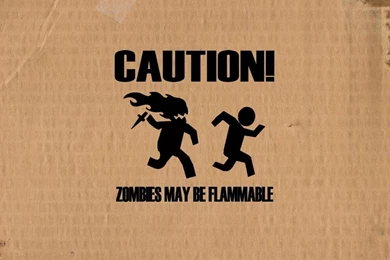 Zombies May Caution Wallpapers