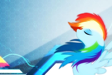 Minimalistic Rainbow Dash Wallpapers