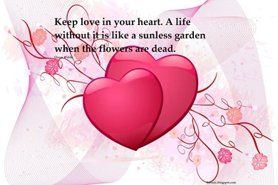 Heart Life Quotes Inspirational Wallpapers