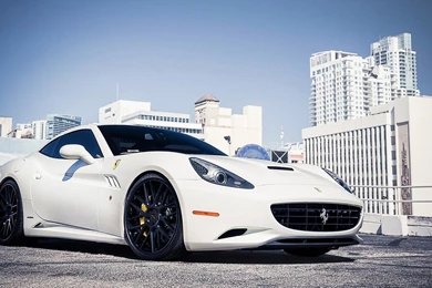 White Ferrari California Convertible White Ferrari California ...