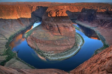 Landscapes Deserts Arizona Horseshoe Bend Rivers Wallpapers ...