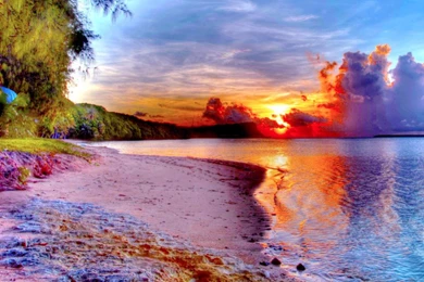 Download Download Beautiful Beach Sunset Wallpaper Images