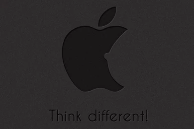 Funny Subtle Apple Think Different Logo Dark iPhone 5 Wallpapers ...