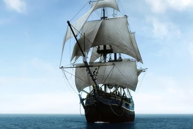 Sailing In The Blue Ocean Desktop Wallpapers