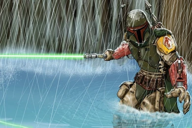 Star Wars Boba Fett – Space Stars HD Desktop Wallpapers