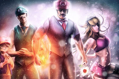 Toad,Luigi,Mario And Peach Computer Wallpapers, Desktop ...