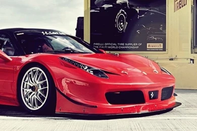 640x960 Red Ferrari 458 Italia GT3 Side Angle Iphone 4 Wallpapers