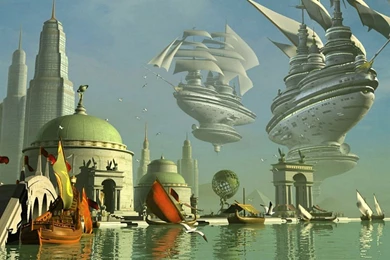 Fantastic Cosmic Port < 3D Art < Gallery < Desktop Wallpapers