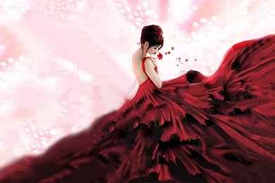 LADY Red Rose Spanish HD Wallpapers