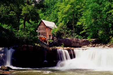 Download Backgrounds   Glade Creek Grist Mill, Babcock State Park ...