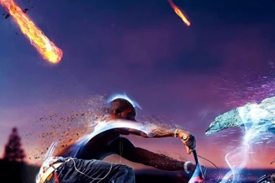 Neon Lights Photoshop Bike Rider iPhone 5 Wallpapers / IPod ...