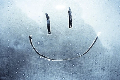 Funny Smile Glass Wallpapers