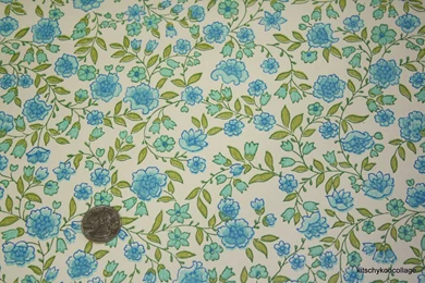 1970's Vintage Wallpapers Pretty Blue And Green By RetroWallpapers