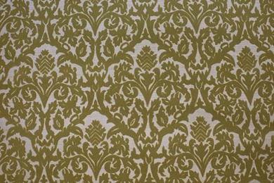 1970's Vintage Wallpapers Flocked Olive Green By RetroWallpapers