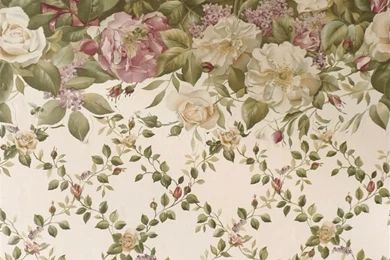 Wallpapers Border Victorian Floral Bouquet Swag On PopScreen