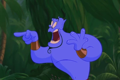 Aladdin Genie Face   Wallpaper.