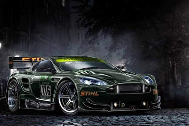 Digital Art, Night, Car, Street, Cobblestone, Race Cars Wallpapers ...