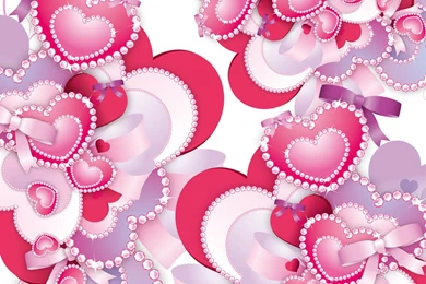 Diamond Hearts Vector Vector Art & Graphics