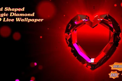 Red Shaped Magic Diamond Heart   Android Apps On Google Play