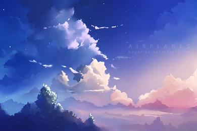 High Resolution Beautiful Art Sky Watercolor Wallpapers HD 3 Full ...
