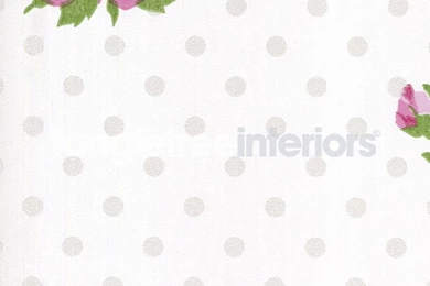 Belle Rose Buds On Dots Wallpapers From The Belle Rose Collection ...