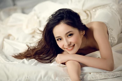 Happy Girl In White Wedding Dress, Big Day Is Coming, Let's Make ...