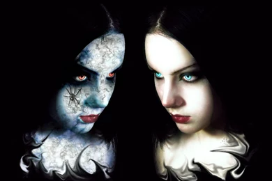 Good Vs Evil Gothic Girl Wallpapers From Gothic Girls Wallpapers