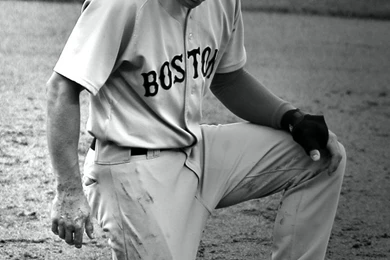 Download Red Sox Jacoby Ellsbury Knee Stand Wallpapers For iPhone 4