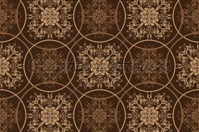 Retro Brown Floral Pattern · GL Stock Images