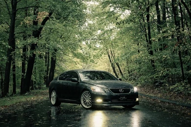 Wallpapers Lexus Car Black Forest Landscape Up Net 1366x768 ...